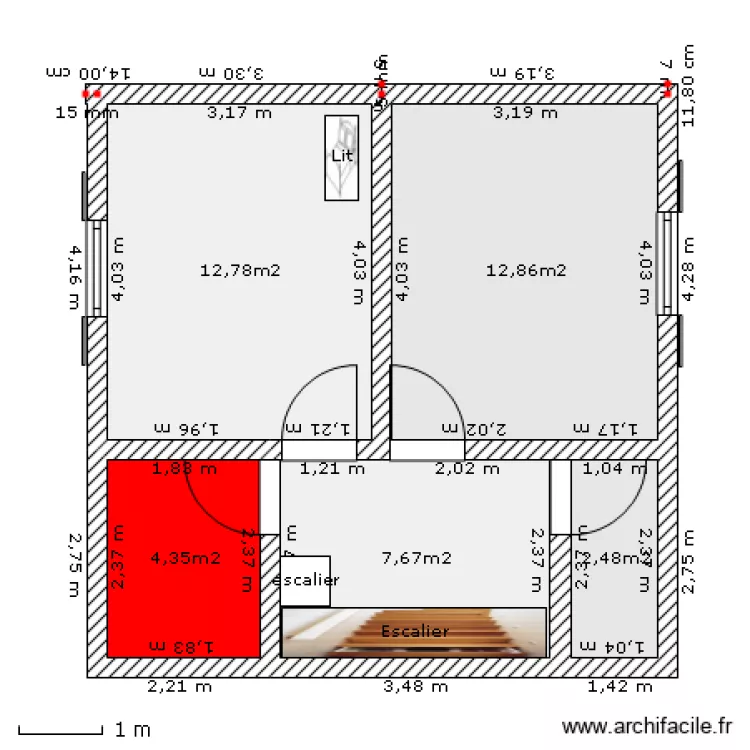 Maison. Plan de 