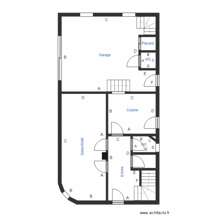 BERAULT RDC. Plan de 0 pièce et 0 m2