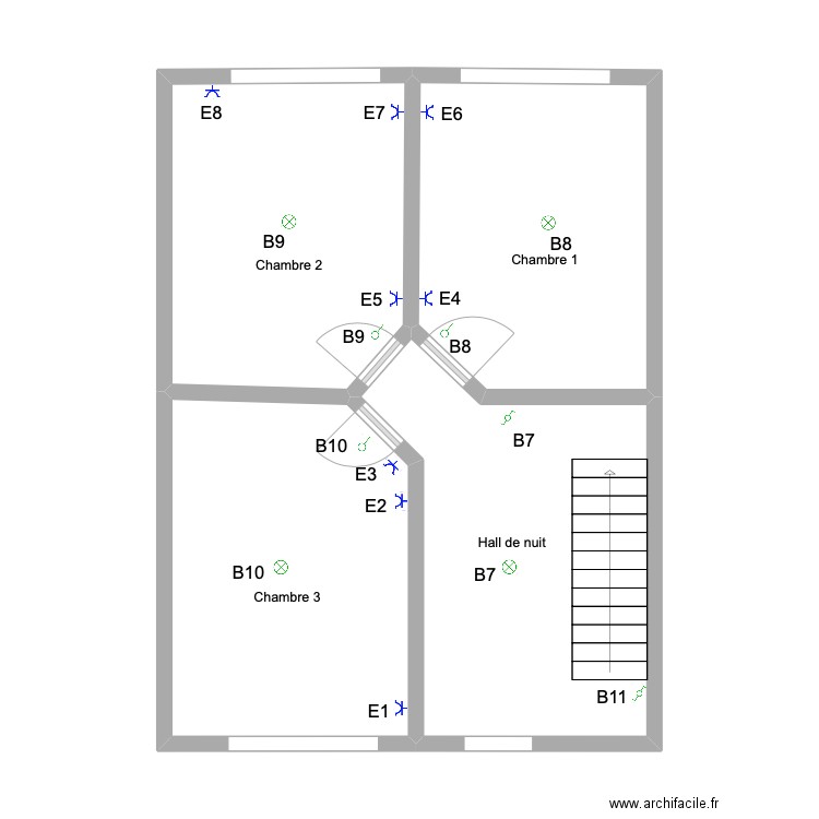 Haute Foriere 1er. Plan de 4 pièces et 52 m2