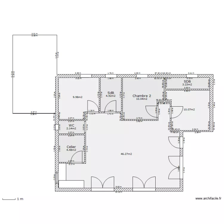 Maison Bois 3 RDC. Plan de Maison Bois 3 RDC. Plan de