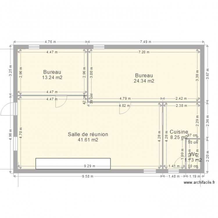Moulin Etage. Plan de 0 pièce et 0 m2