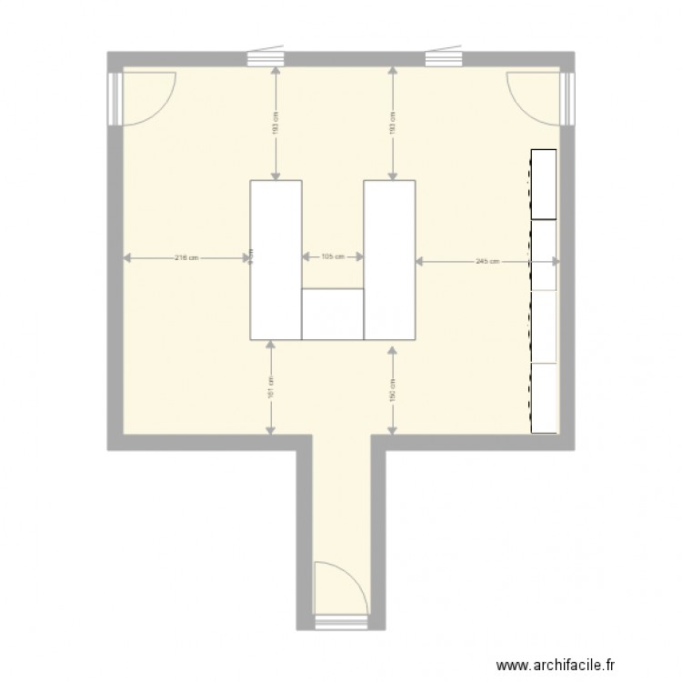 Laboratoire Lycée SainT Joseph La Pommeraye Version équipé. Plan de 0 pièce et 0 m2
