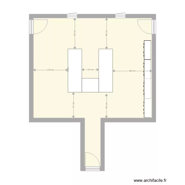 Laboratoire Lyc&eacute;e SainT Joseph La Pommeraye Version &eacute;quip&eacute;. Plan de 