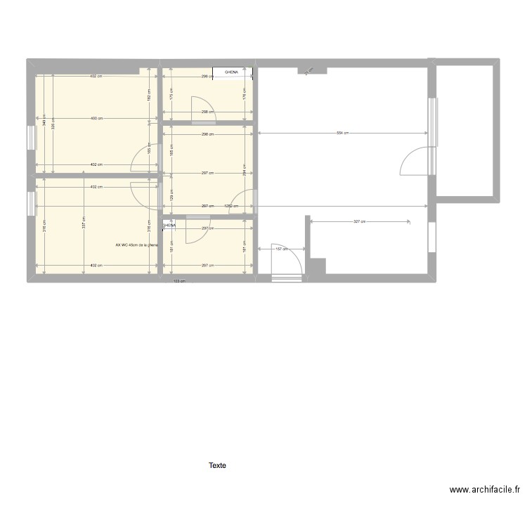 PLAN MASSE 2 CAUZASI. Plan de 5 pièces et 46 m2