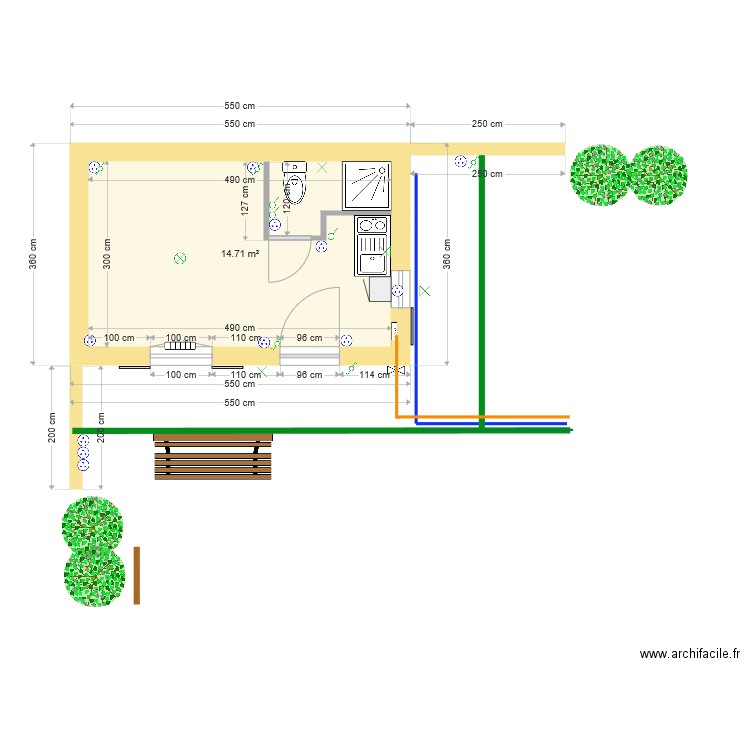 plan maçon murs12. Plan de 0 pièce et 0 m2