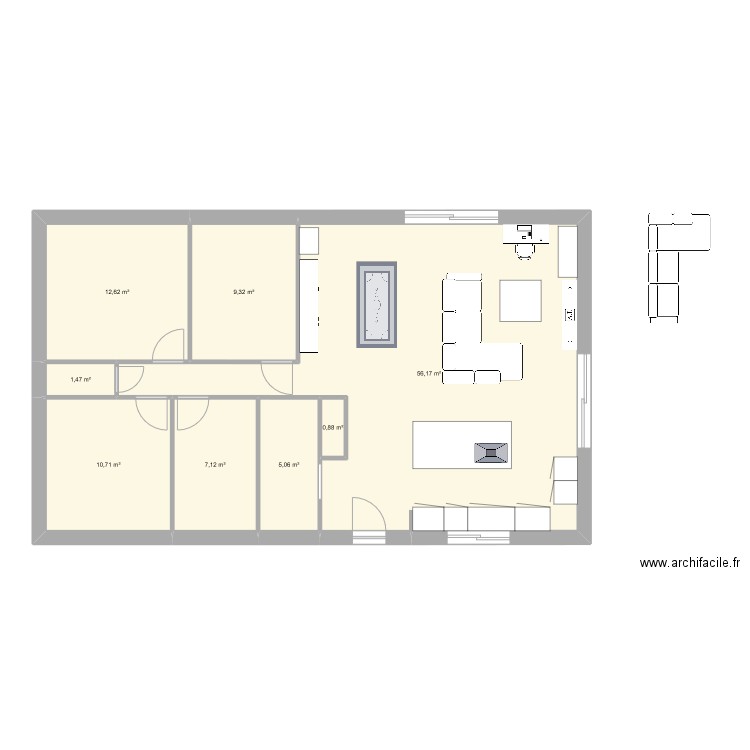 sans garage. Plan de 0 pièce et 0 m2