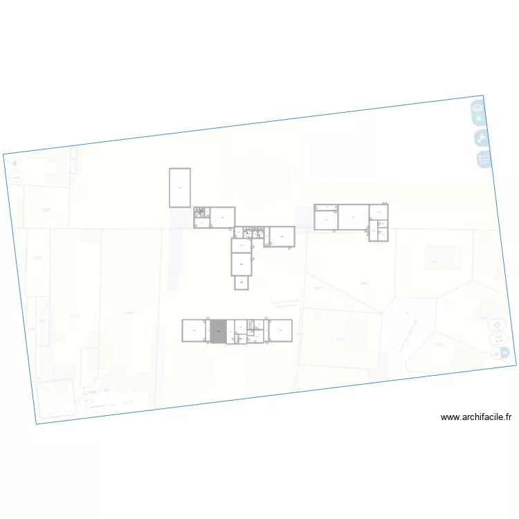 plan de masse 4 vents. Plan de 