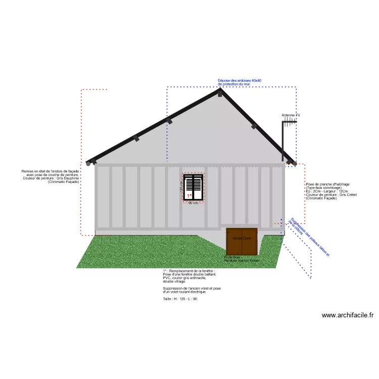 PLAN FACADE - APRES TX - 6. Plan de 