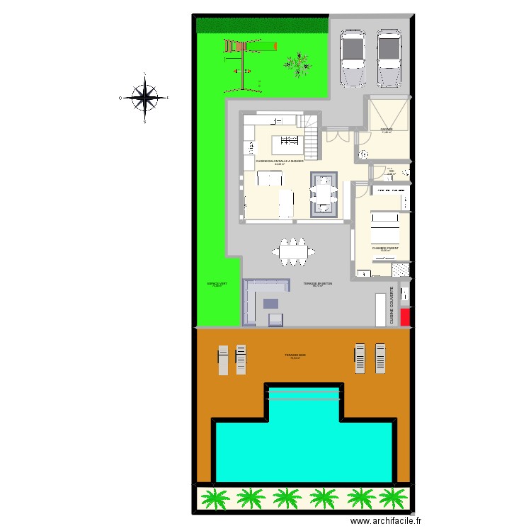 n3jkk. Plan de 23 pièces et 571 m2