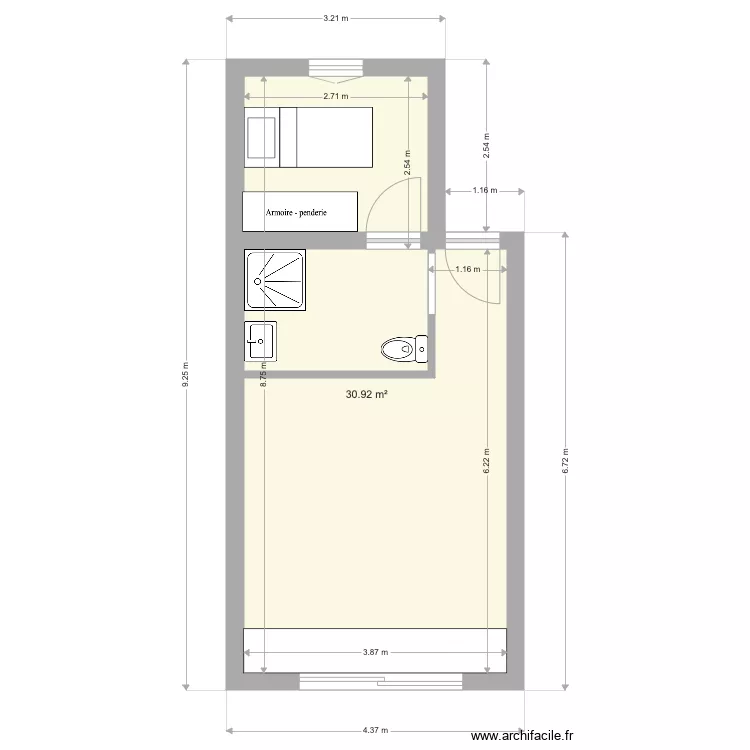 Studio bis Belmondo. Plan de 