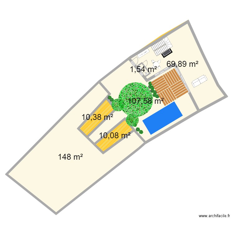 Last ONE_plan_L. Plan de 12 pièces et 461 m2