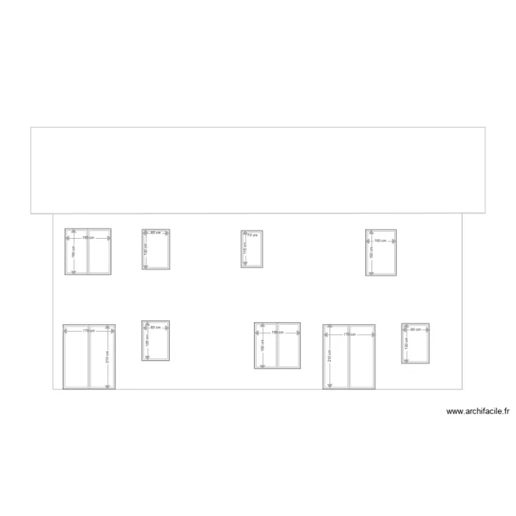 Projet Comoretto      Atelier Facade Sud        Apr&egrave;s Modification. Plan de 