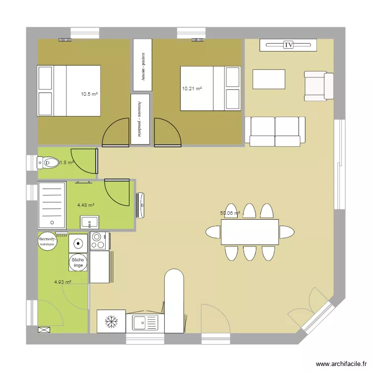 plan de meublé 2. Plan de plan de meublé 2. Plan de