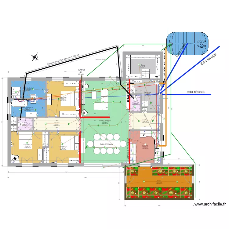 Maison v3. Plan de 