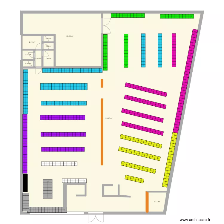 Plan magasin. Plan de 
