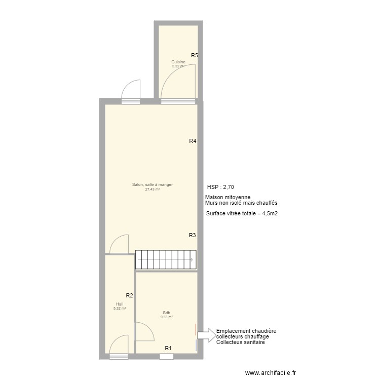 Rez BASTIEN Thomas. Plan de 0 pièce et 0 m2