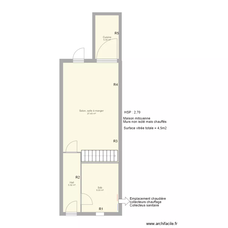 Rez BASTIEN Thomas. Plan de 