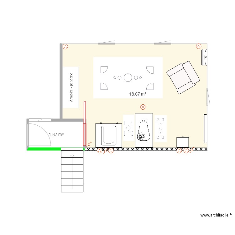 elec chambre2 yes. Plan de 0 pièce et 0 m2