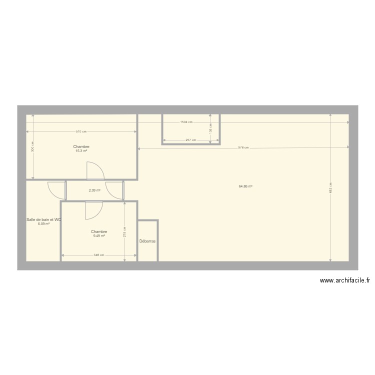 Plan maison Jaunay 1. Plan de 0 pièce et 0 m2