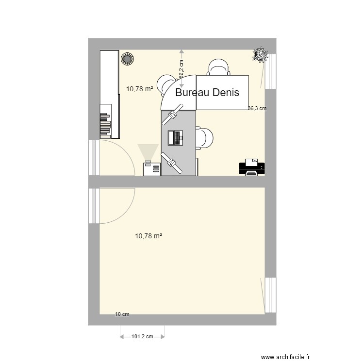 bureau denis. Plan de 0 pièce et 0 m2