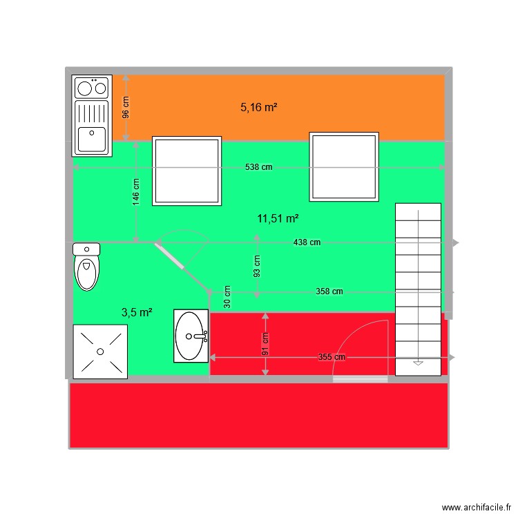 21 chateaulin - Lot 13. Plan de 5 pièces et 29 m2