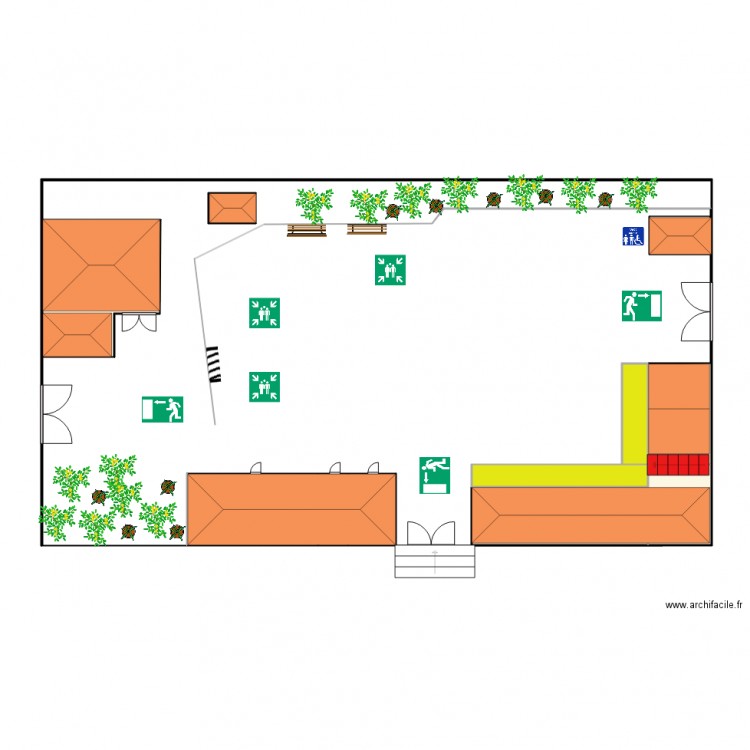 maison1. Plan de 11 pièces et 41 m2