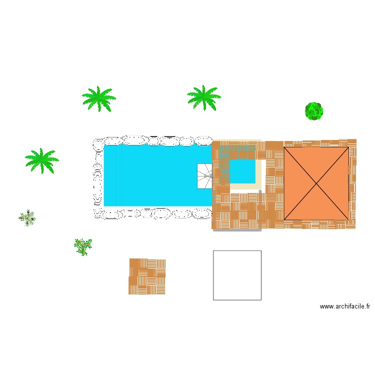 bassin vue  de dessus. Plan de 0 pièce et 0 m2