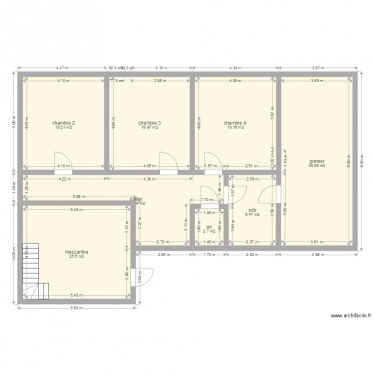 plan maison du haut. Plan de 0 pièce et 0 m2