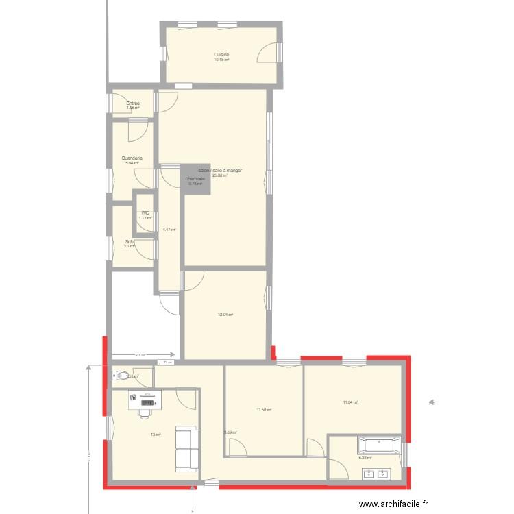 3E projet 17122018 bonne L2. Plan de 0 pièce et 0 m2