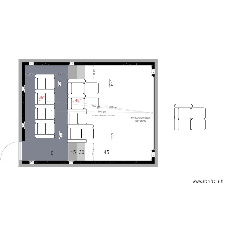 anahita H6 /1. Plan de 1 pièce et 33 m2