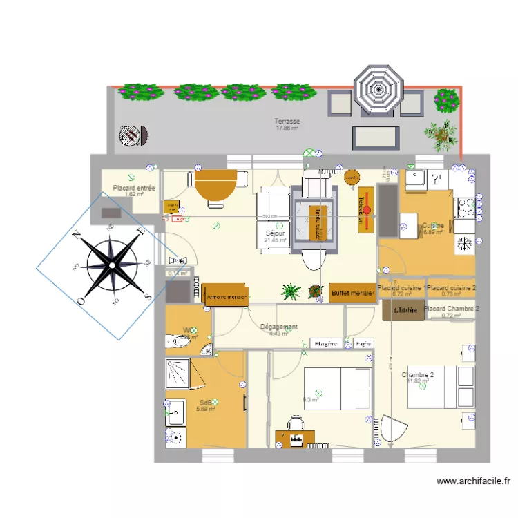 Appart VEFA Electique. Plan de 