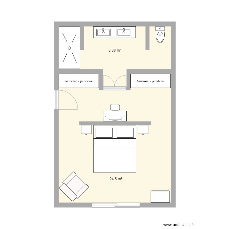 CHAMBRES MASTER. Plan de 0 pièce et 0 m2