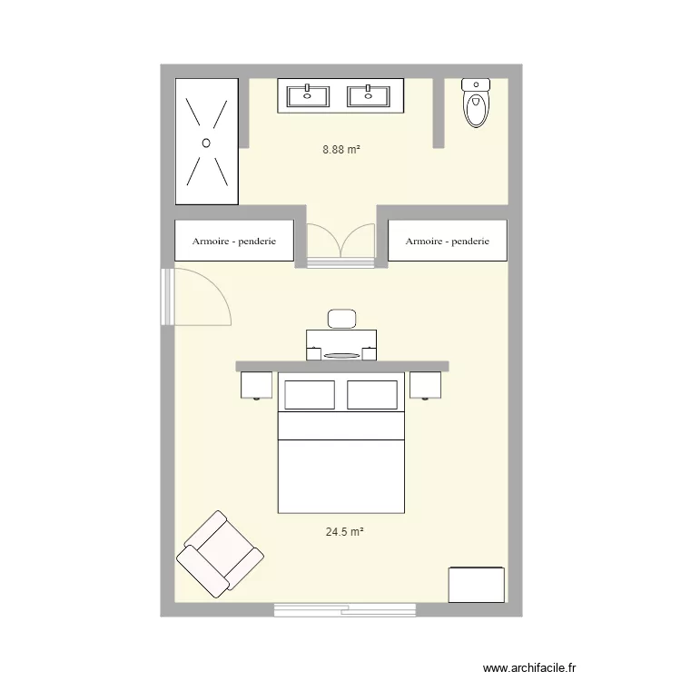 CHAMBRES MASTER. Plan de CHAMBRES MASTER. Plan de