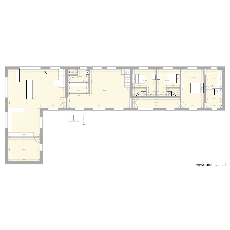 St Georges idées RDC. Plan de 14 pièces et 227 m2