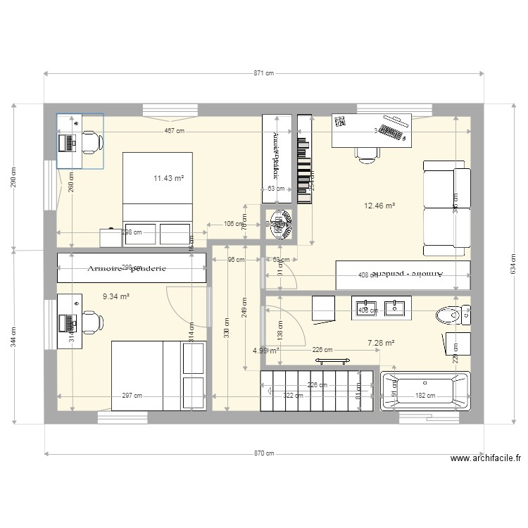 étage 5. Plan de 0 pièce et 0 m2