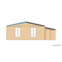 ABRI DE JARDIN Plan fa&ccedil;ade cot&eacute; nord