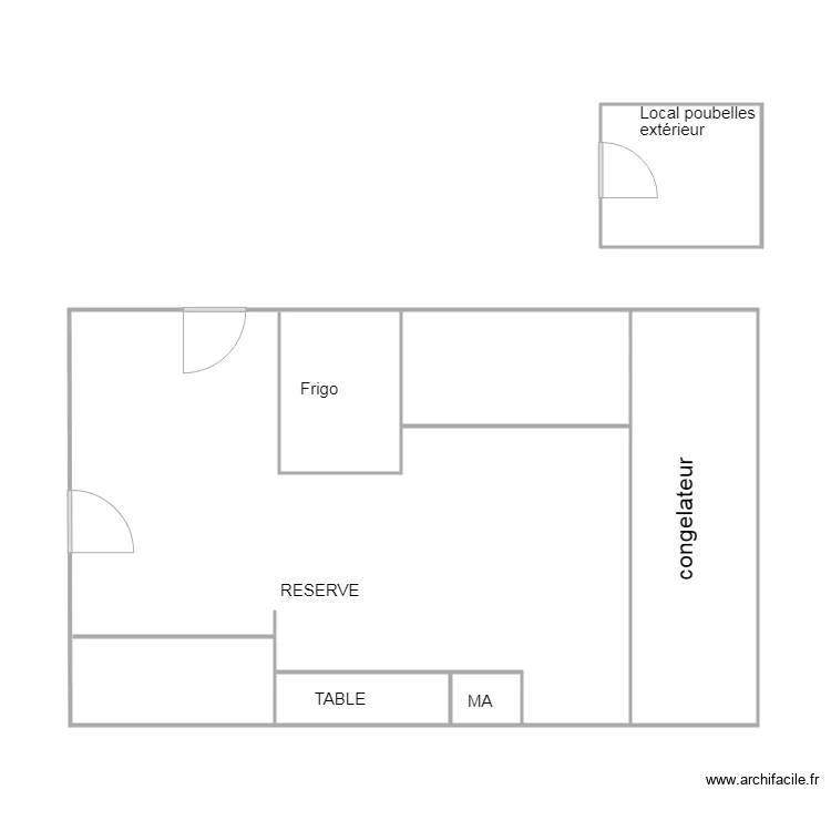 RESTAURANT PETITE AUBERGE. Plan de 