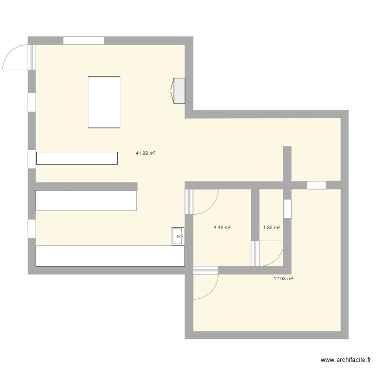 magasin. Plan de 0 pièce et 0 m2