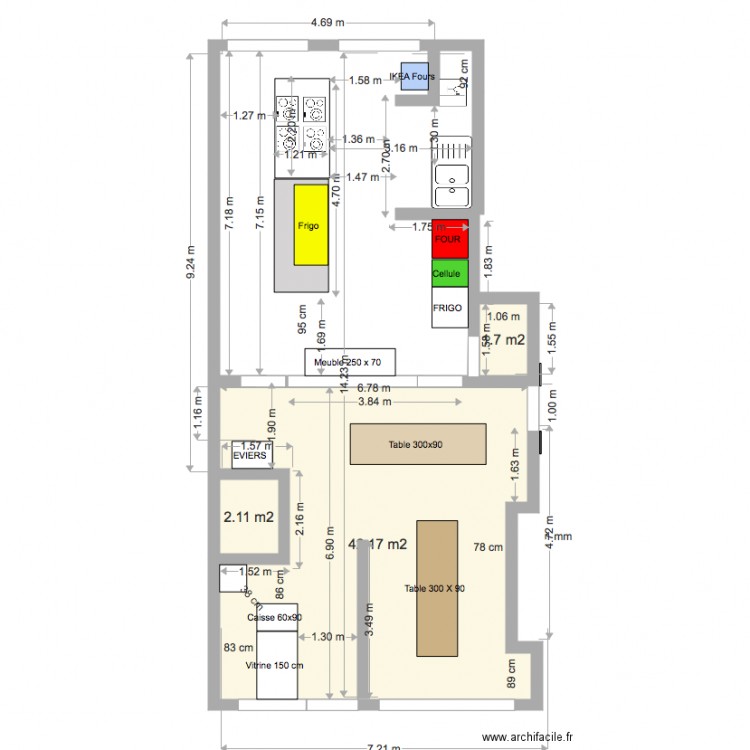 Projet avec objets V4. Plan de 0 pièce et 0 m2