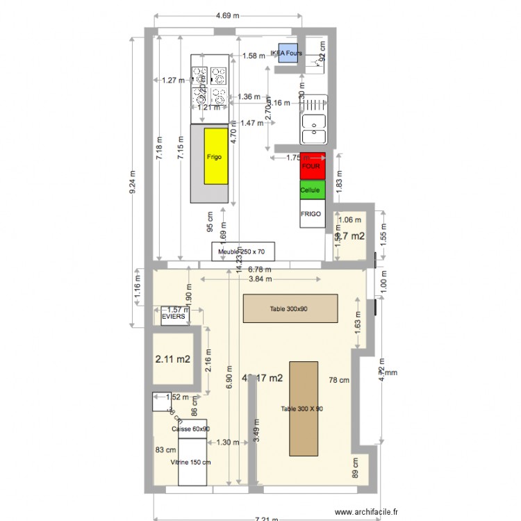 Projet avec objets V4. Plan de 0 pièce et 0 m2