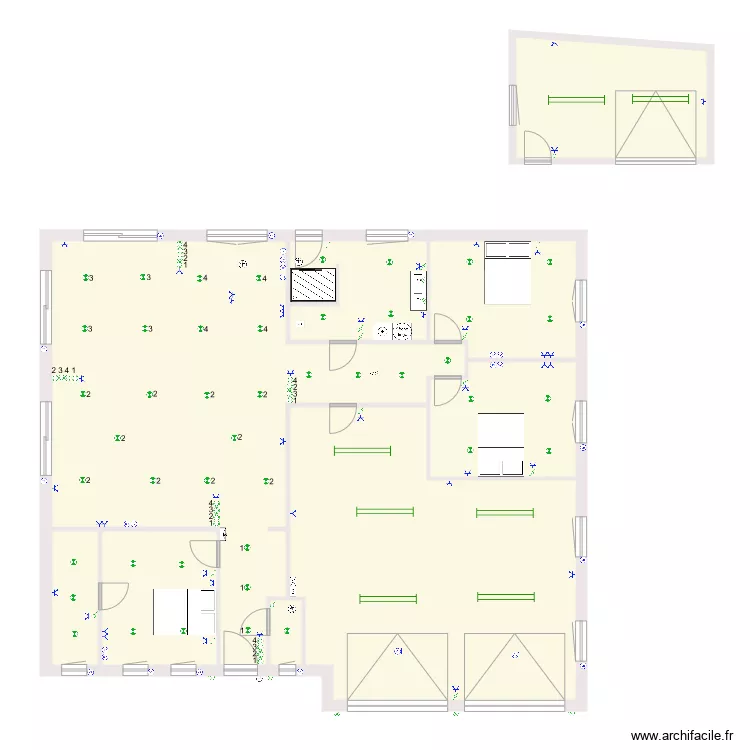 Client &agrave; Nicolas. Plan de 