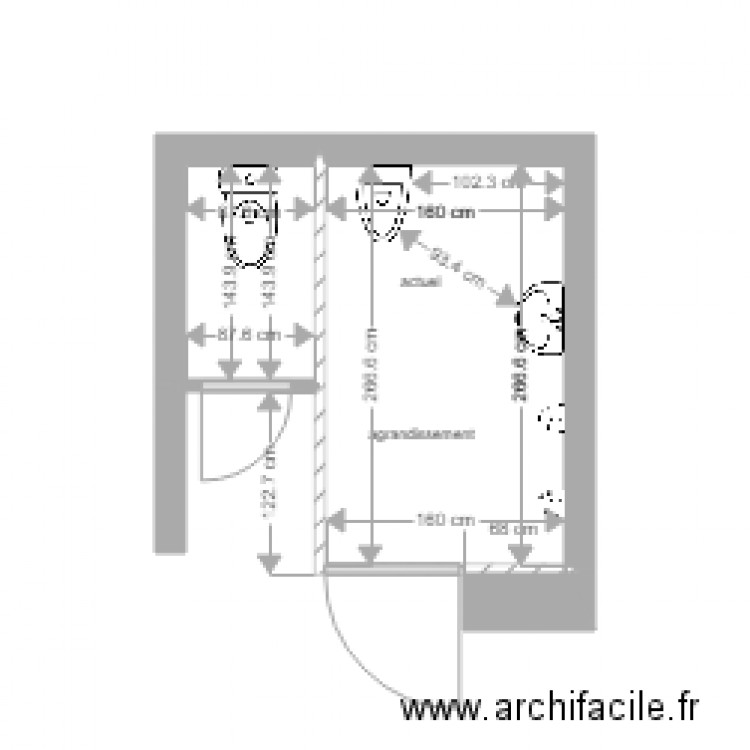 WC école 3. Plan de 0 pièce et 0 m2