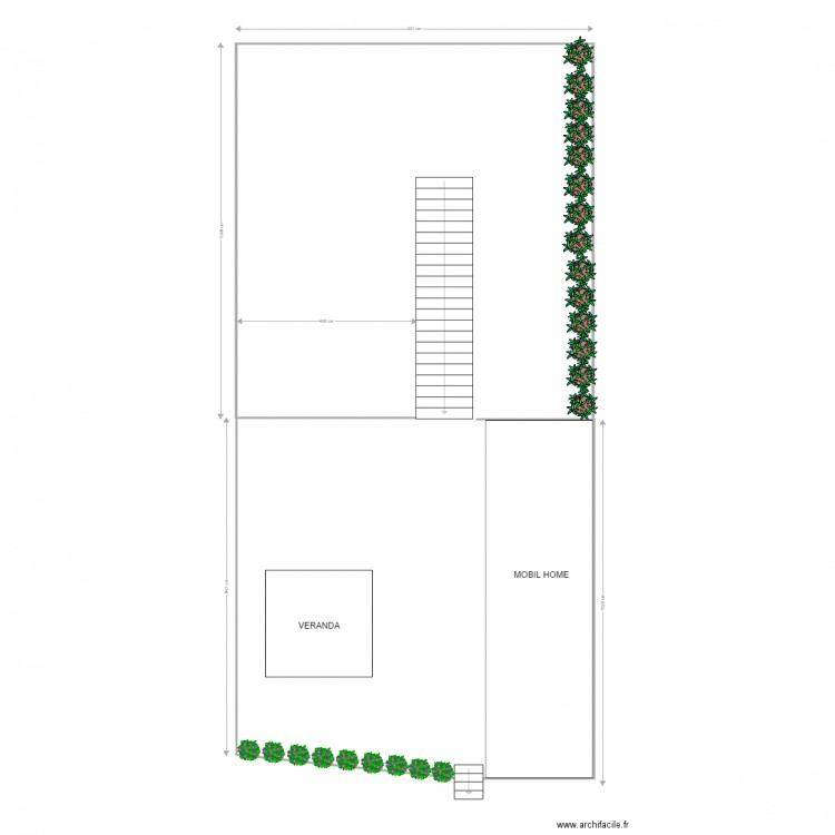 TERRAIN ODILE AVANT TRAVAUX . Plan de 0 pièce et 0 m2