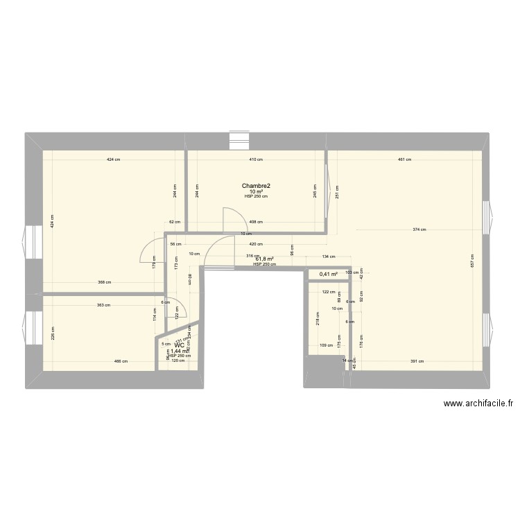 camille projet . Plan de 6 pièces et 112 m2