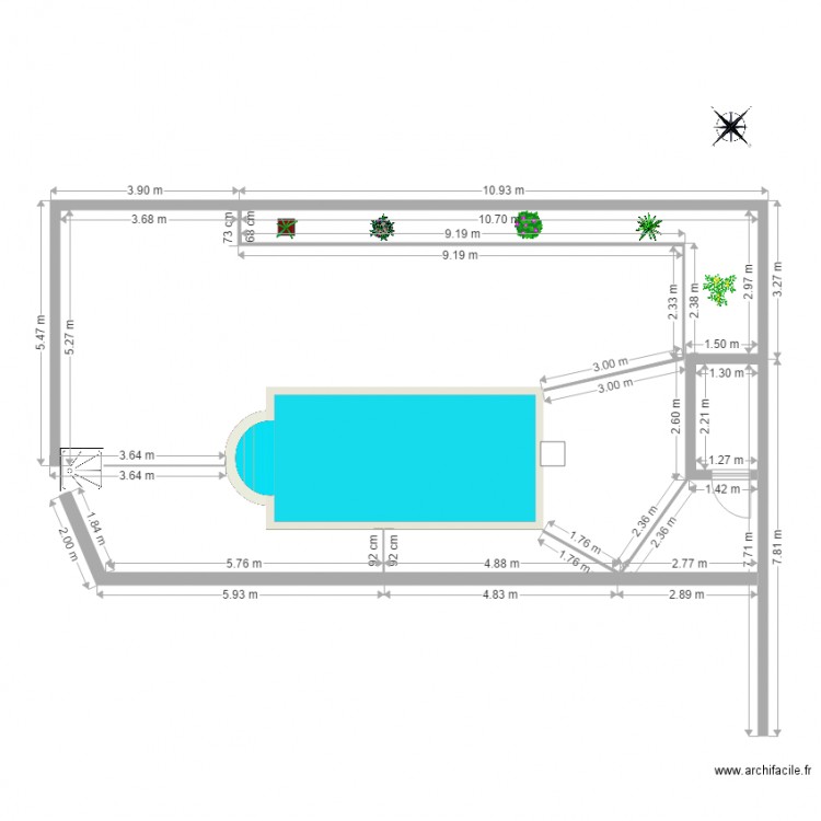 piscine 1. Plan de 0 pièce et 0 m2