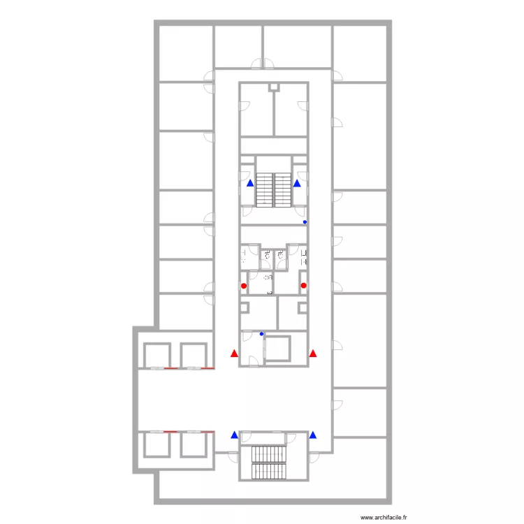 Plan Cit&eacute; 2&egrave;me Tour B. Plan de 