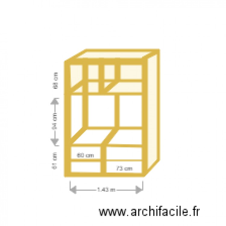 Bibliothèque. Plan de 0 pièce et 0 m2