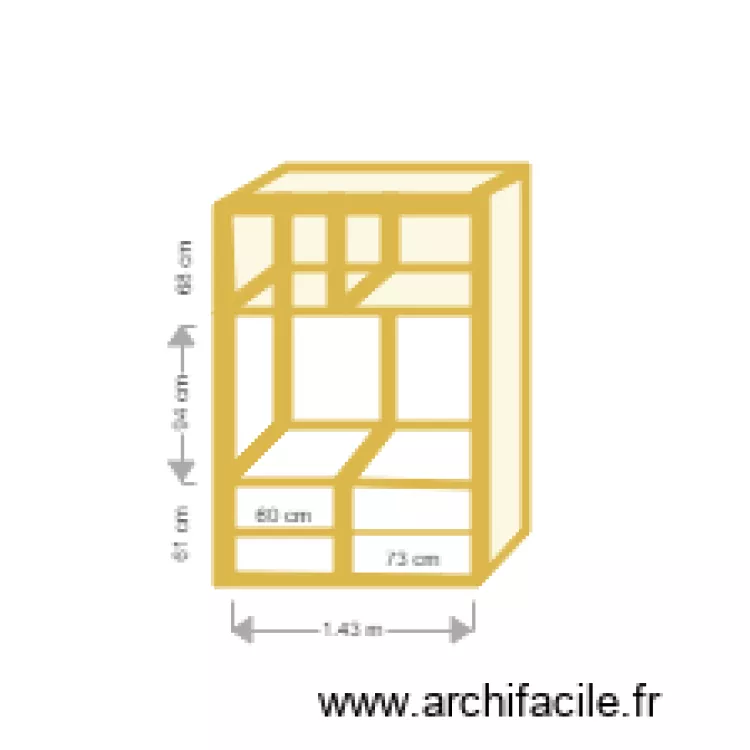 Biblioth&egrave;que. Plan de 