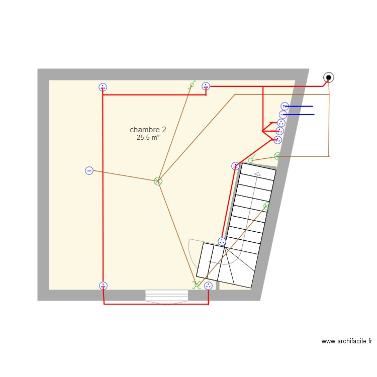 chambre 2. Plan de 0 pièce et 0 m2