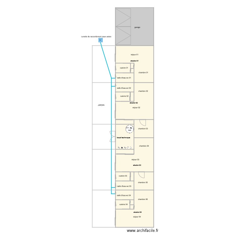 brandon ass. Plan de 36 pièces et 212 m2